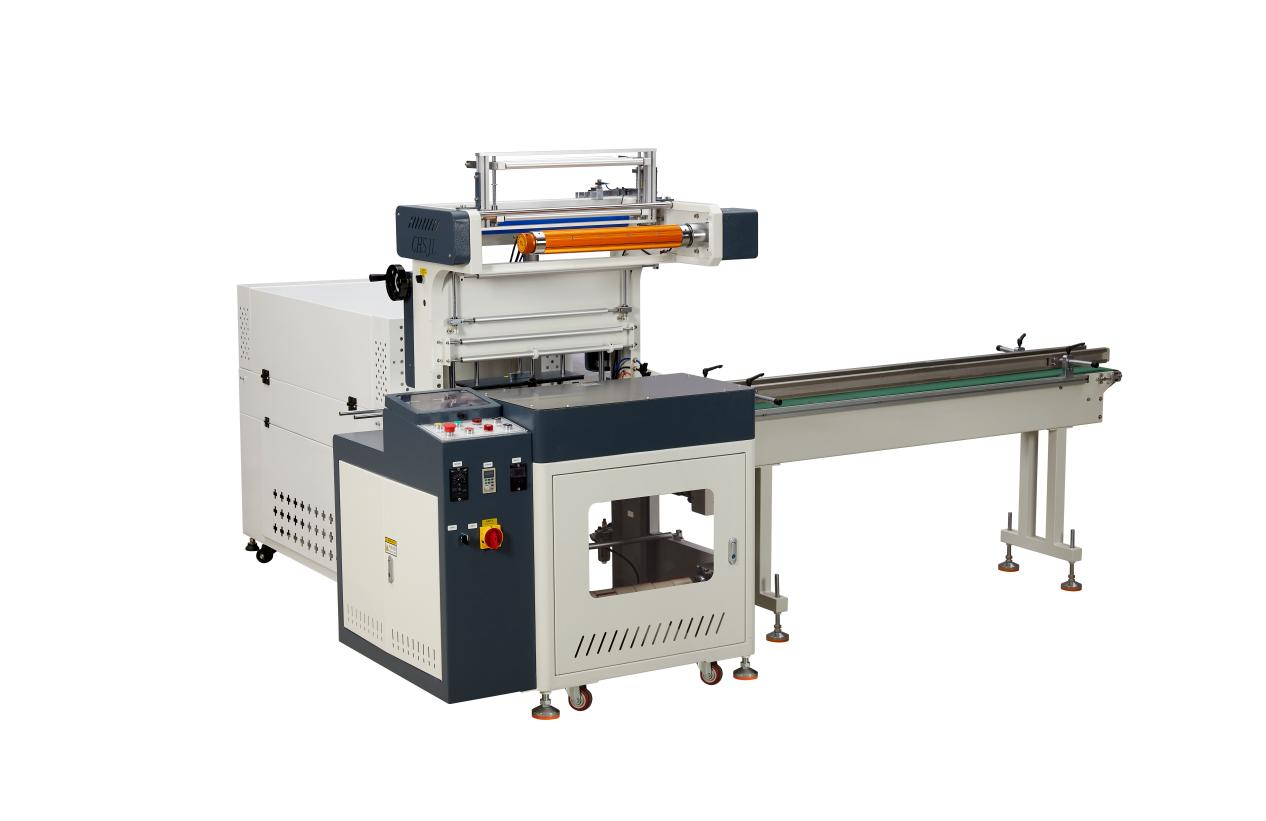 Servo Control Automatic Shrink Wrap Machine Color Film High Speed Wrapping Machine 15Pcs/Min