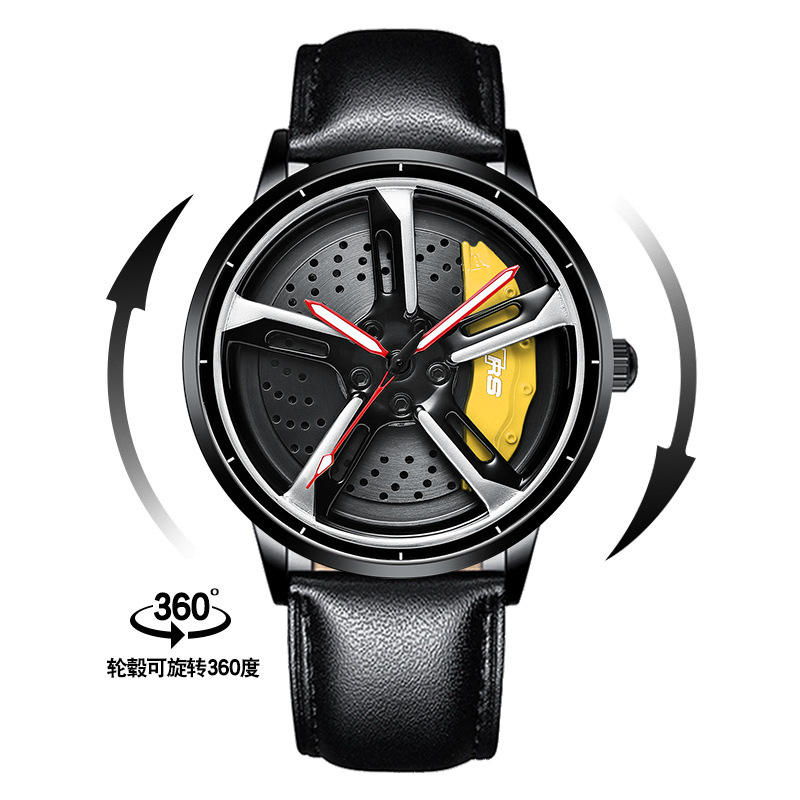 Men's Quartz Watch–Skeletonized 3D Hydraulic Movement
