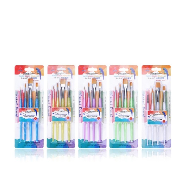 Nylon Bristles Strong Elasticity Artist Brushes Acrylic Oil Paint Brush Set Art For Kids