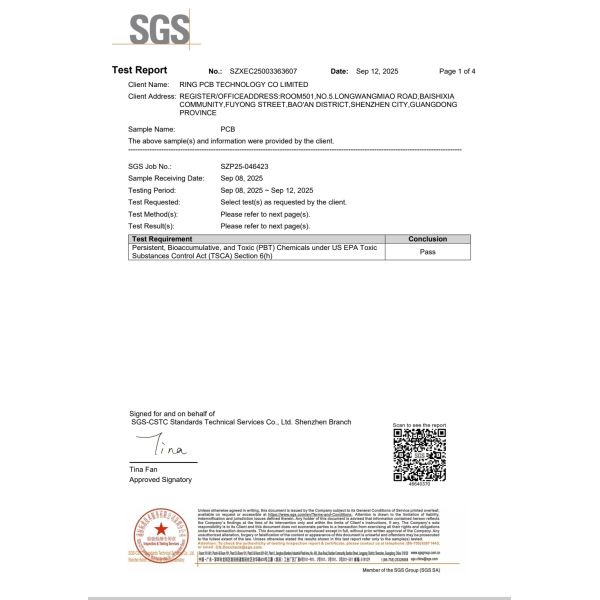 Ring PCB Technology Co.,Limited Certifications