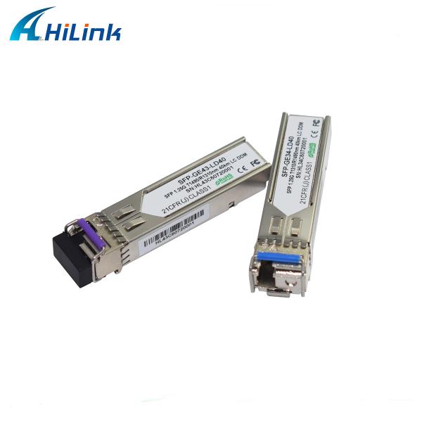 ヒリリンク 1.25G SFP BIDI 40KM 1310/1490 ((1550nm) LC/SCコネクタ 光ファイバーモジュール