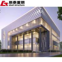 Customized Commercial Prefabricated Metal Buildings Light Steel Frame Construction
