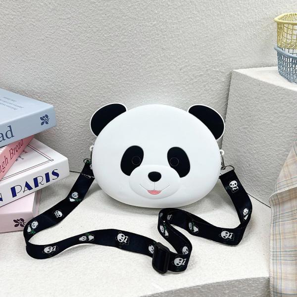 Panda прочный силиконовый карандаш для детей кроссбоди сумочка плечевая сумочка монета кошелек сумка портфель макияж сумка для хранения