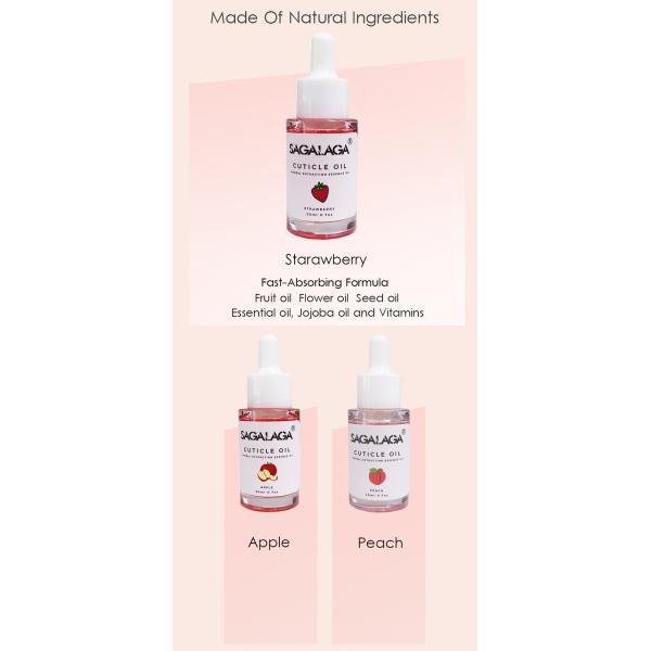 Solution hydratante à l'huile de cuticule pour la peau endommagée et les ongles fins