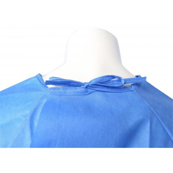Anti Blood Disposable Operating Gowns , Breathable Disposable Barrier Gowns