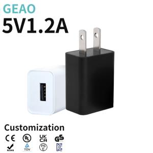 adaptateur portatif de puissance de chargeur de mur de 5V 1.2A USB pour des Smartphones