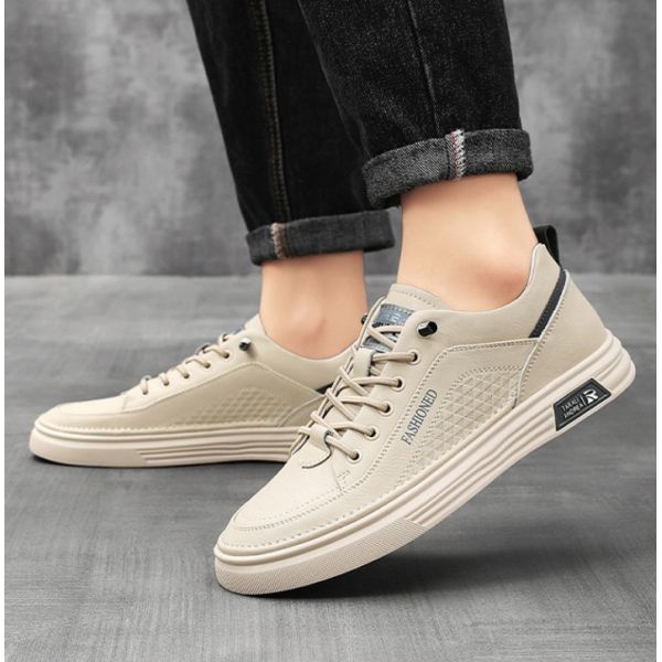 Synthetic Leather Men Casual Shoes PVC Sole Men Leather Shoes 39 40 41 42 43 44 Size