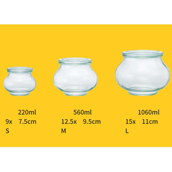 Большой живот формирует материал боросиликата Sealable стеклянного опарника варенья меда лимона опарников высокий