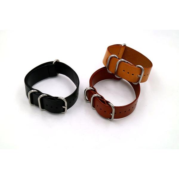 Brown Color Watch Band Replacement 22mm Handmade Leather Watch Band For Womens