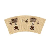 Le PE découpé avec des matrices imprimé coloré de fan de tasse de papier a enduit réutilisé