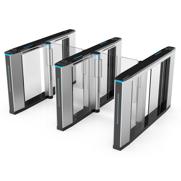 Office 40-60p/m Speed Gate Turnstile Biometric Access Control with Servo Driving Motor