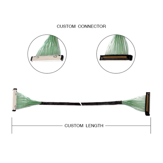 50 Pin 20380-R30T-06 LVDS EDP Micro Coaxial Cable Assembly 50P соединитель