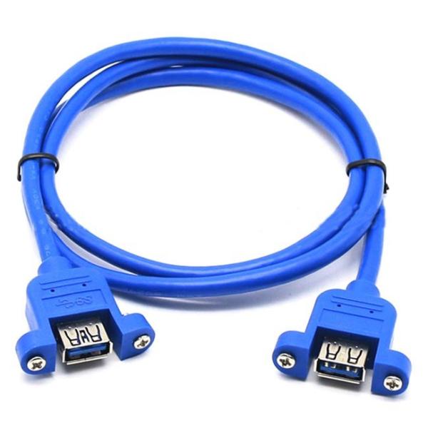 PVC 0.6m USB3.0 Female To Female Extension Cable