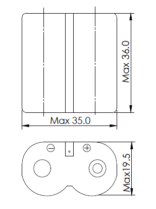6V CR-P2 Primary Lithium Primary Battery / Manganese Dioxide Battery High Voltage