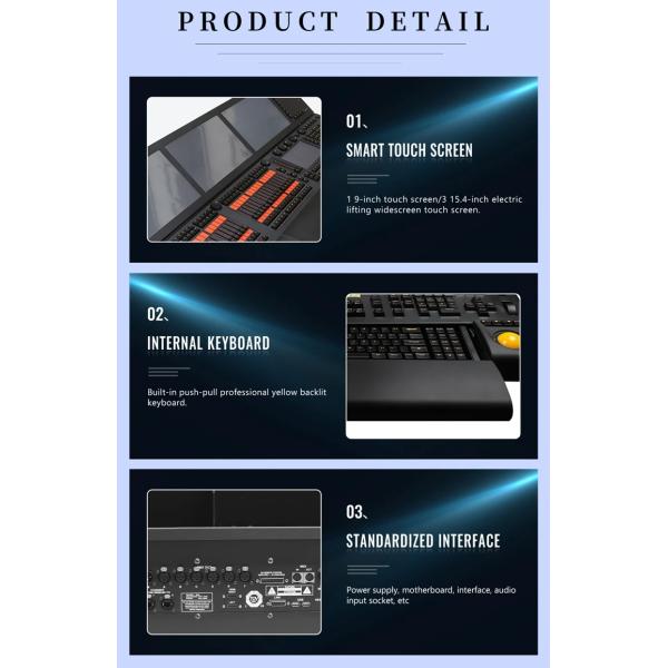 Сцена полного размера Система цифрового контроллера DMX портативный компактный Tiger Touch Ii