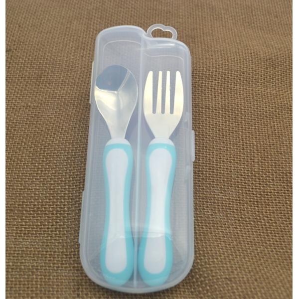 Dust Cover BPA Free Silicone Baby Spoon Durable FDA / SGS Certificated