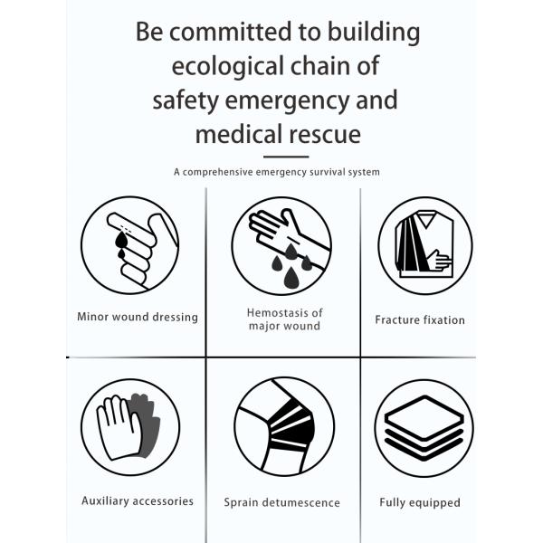 Cycling & Motorcycle Emergency Medical Supplies First Aid Kit DIN13167 Standard for Training