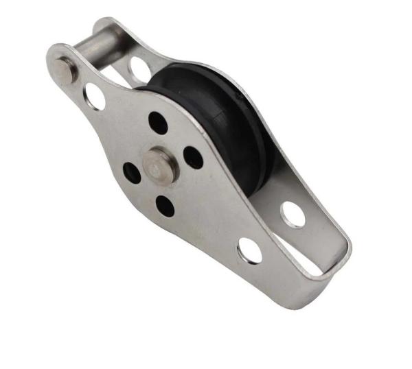 Widely Used Stainless Steel Rigging Block SS316 Swivel Eye Type Double Sheave Pulley