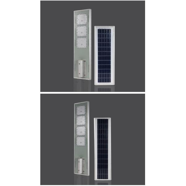 100w Led Solar Street Lighting System All In One 2 Heads 700x220x50mm