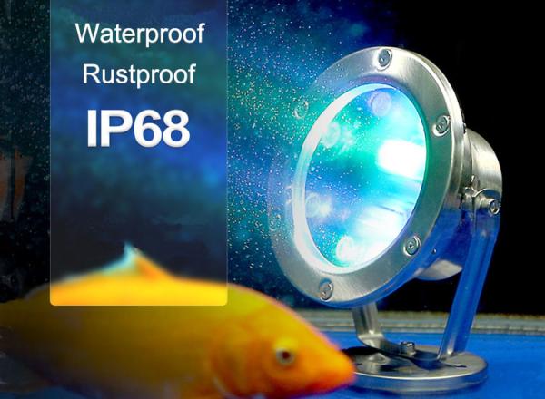 Underwater Light LED Stainless Housing Waterproof Fish Pond Light Spot Light Pool Light Landscape Light Swimming Pool