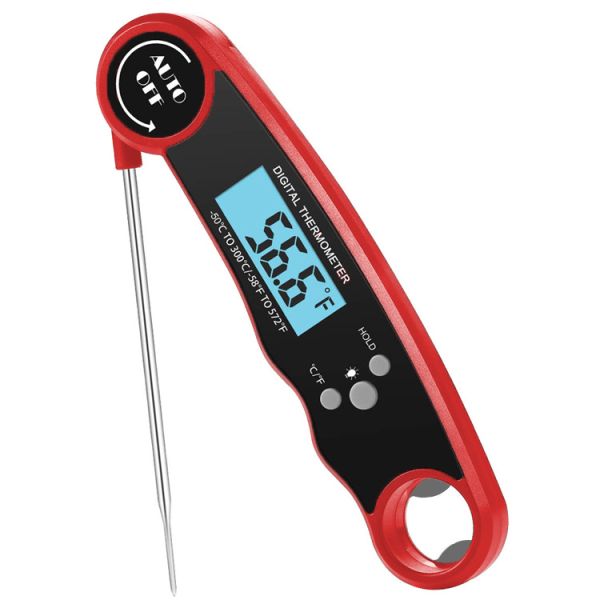 Hot Sale Stainless Steel Electronic Thermostat for Kitchen ODM Folding Probe for Precise Control Baking Barbecue Food