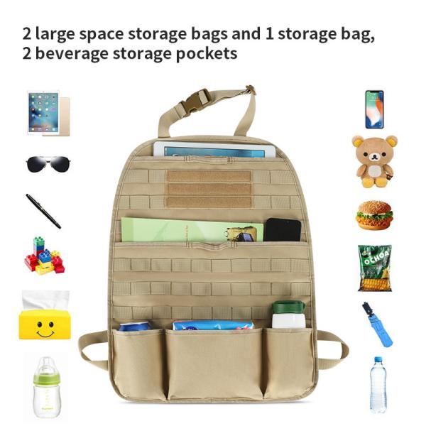 El organizador del asiento delantero trasero del coche bolsas del maletero refrigerador para comestibles 17X22 pulgadas