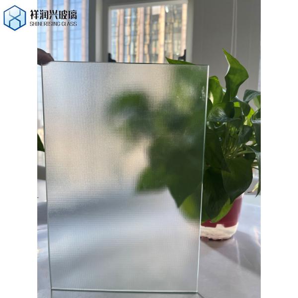 Custom Cut 4mm 5mm 6mm Figured Patterned Glass with GB15763.2-2005 CE Certificate