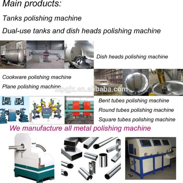 Mirror finished cookware buffing machine