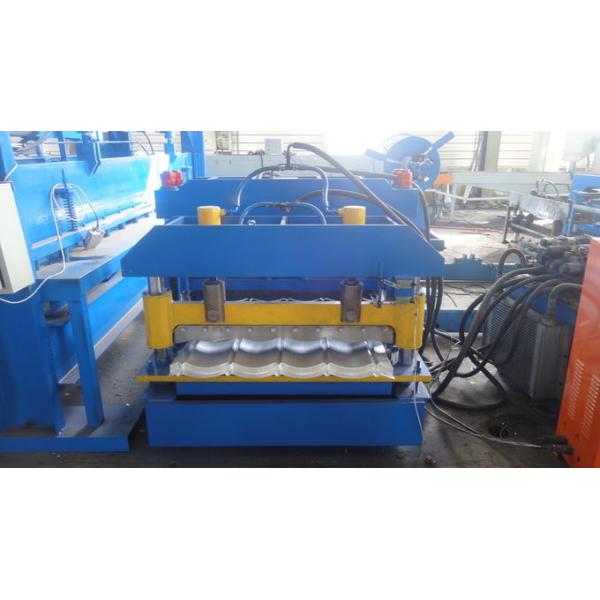 PPGI / Galvanized Roof Tile Roll Forming Machine Safety Easy Operation