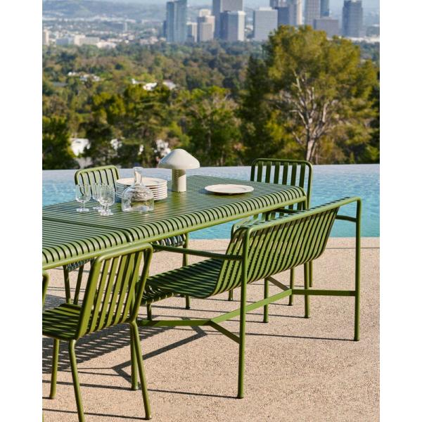 Steel Frame Garden Bench and Lounge Chair Set for AJUNION Minimalist Outdoor Design