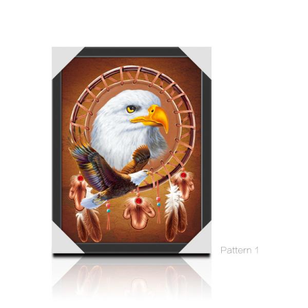 3D Picture Paper Frame Lenticular Printing Services PET Custom Design Stand Or Hang Decoration