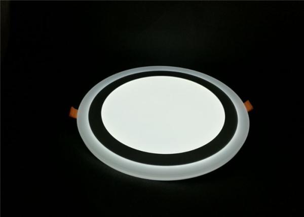 White + White 24W Double Color Led Panel Round Recessed For Meeting Room