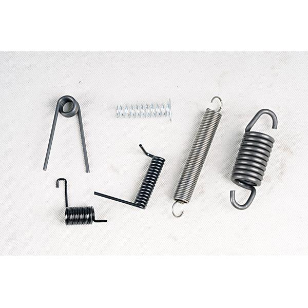 Black coated car suspension coil springs and extension coil spring for fork lift,Garden machine