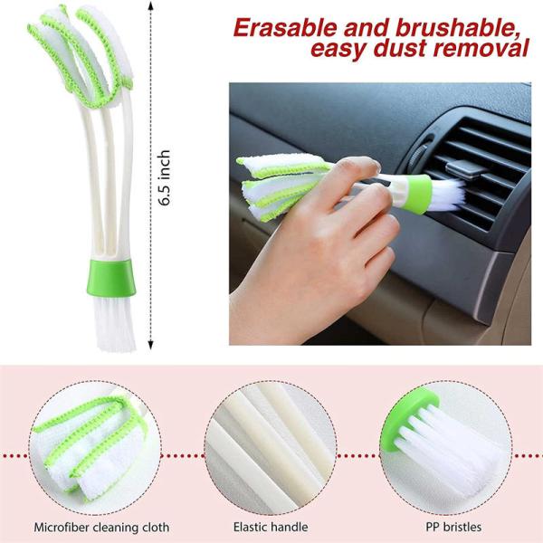 Coral Fleece Car Detailing Brush Auto Upholstery Brush For Dashboard AC Cleaning