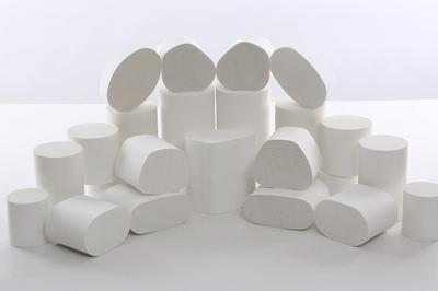 Round White Honeycomb Ceramic Carrier , car Catalyst Supports
