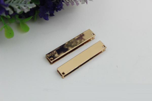 Standard level light gold metal handbag corner protector for  bag accessory