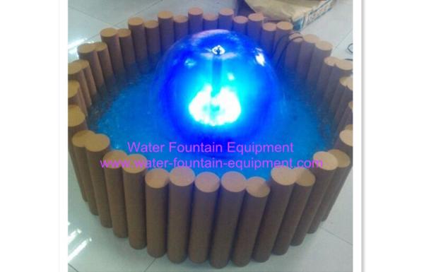 Indoor / Outdoor Crystal Mushroom Water Fountain Set With Lights , 68cm -100cm