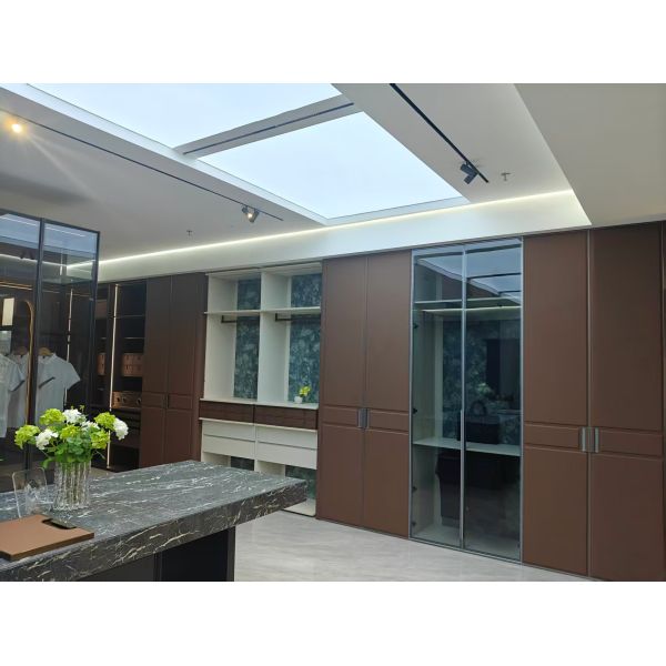 Chipboard Aluminum Frame Contemporary Wardrobe Doors 2.7m Height