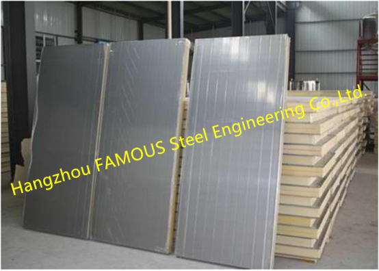 PU 150mm 200mm Sandwich Wall Panels With Excellent Gloss Retention