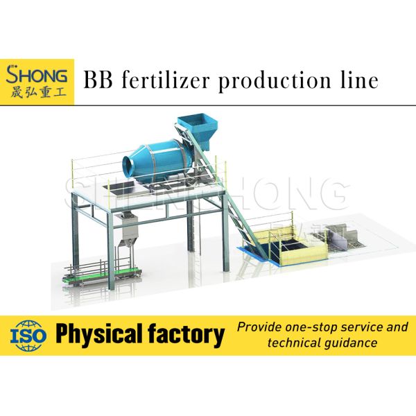 Carbon Steel BB Fertilizer Production Line with 15-20t/h Capacity and High Granulating Rate