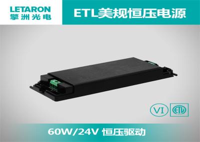 Class 2 Constant Voltage Led Driver 60W 2500mA For Mirror Lighting