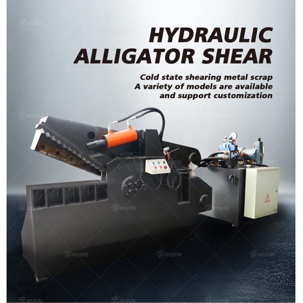 Alligator Scrap Metal Shears Easy to Operate Hydraulic Guillotine Shearing Machine