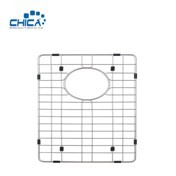 Kitchen Sink Grid and Sink Protectors Stainless Steel Sink Grids for Bottom of Kitchen Sink With Rear Drain