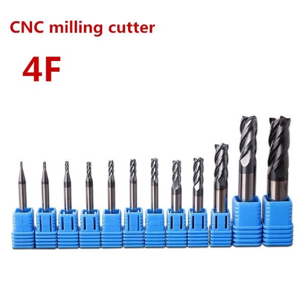 High Strength Metal End Mill Tungsten Carbide Coated 4 Slot Lengthening