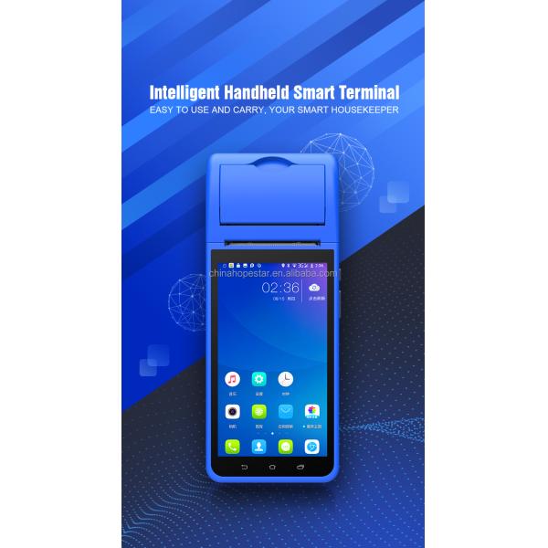 Monochrome Printer Output Type 5.5-Inch Android 8.1 PDA POS Terminal for Streamlined Restaurant Order Processing