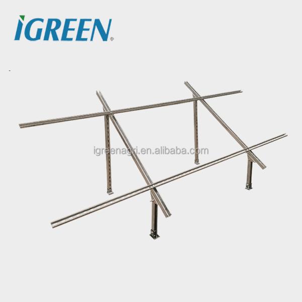 IGREEN Hot-dip Galvanized Steel Bracket For Solar Panel Mounting Structure With 120-Year Warranty Gray