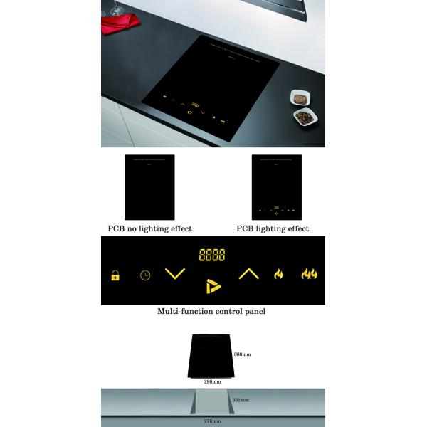 Single Burner Touch Control Radiant Ceramic Glass Top Built Ceramic Cooktop