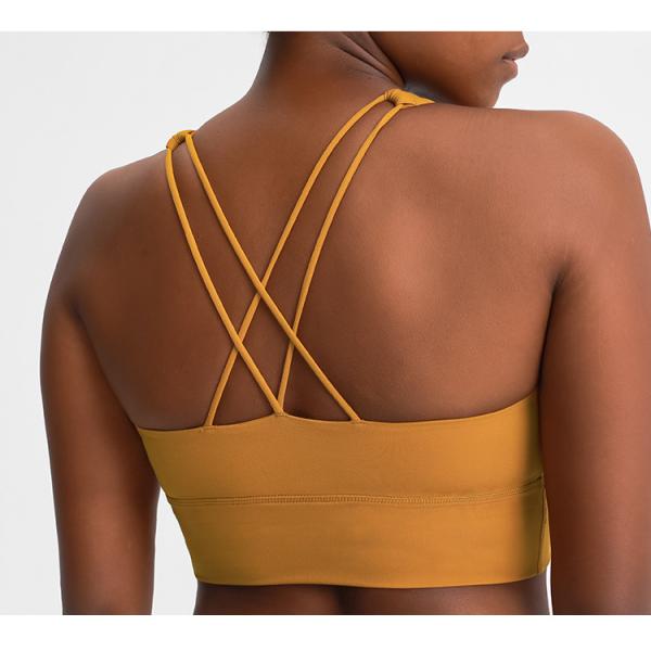 Подгонянное Breathable бюстгальтера спорт двойных женщин плечевого ремня противоударное