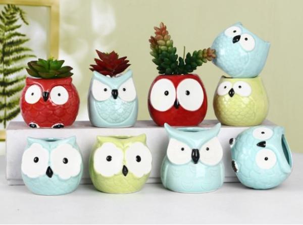 Succulents Plant Ceramic Animal Flower Pot for Garden or Home Decoration