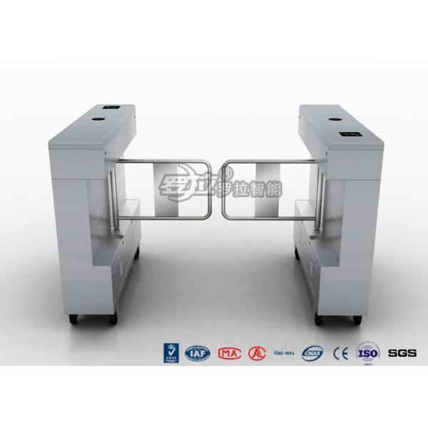 Access Control Swing Gate Turnstile Controlled Acrylic / Tempered Glass Arm Material